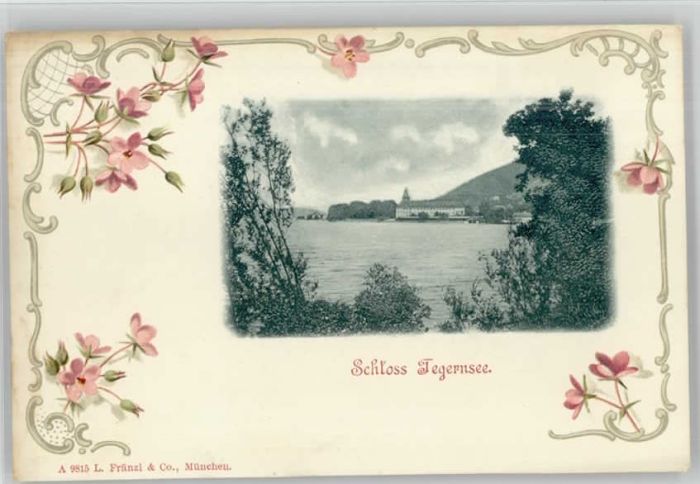 Tegernsee Schloss ungelaufen ca. 1900