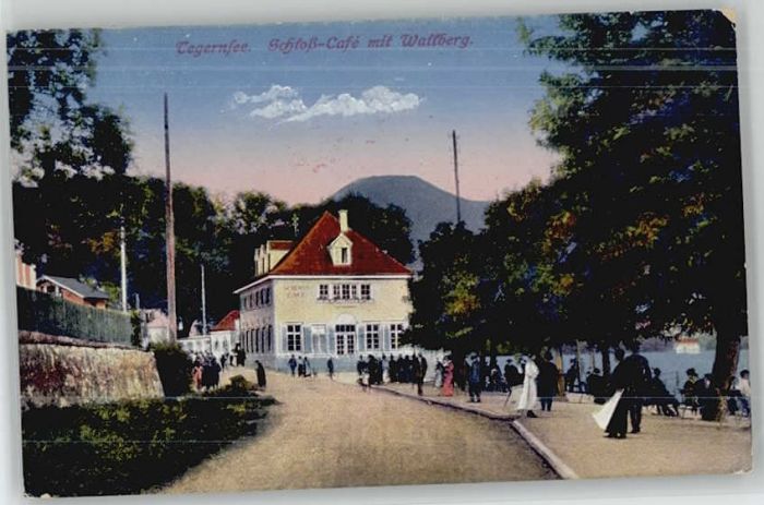 Tegernsee Schlosscafe  ungelaufen ca. 1910