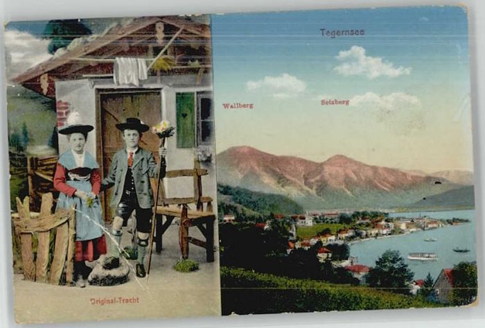 Tegernsee Bayern Tracht x 1918