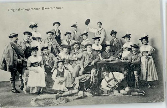 Tegernsee Bayern Bauerntheater ungelaufen ca. 1910