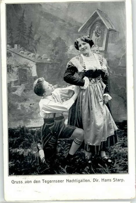 Tegernsee Bayern Nachtigall x 1910