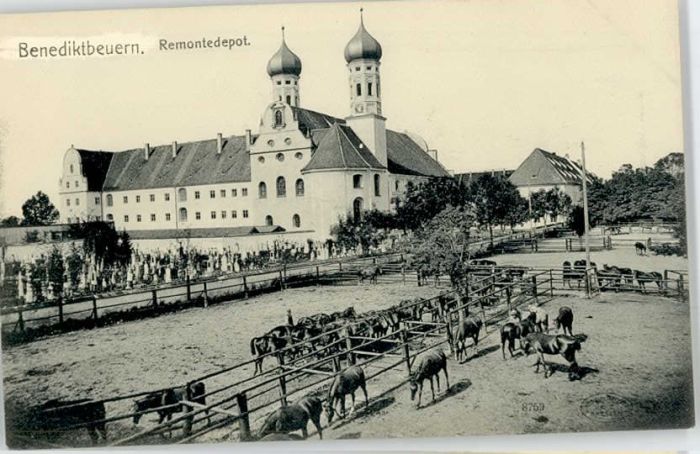 Benediktbeuern Remontedepot ungelaufen ca. 1910