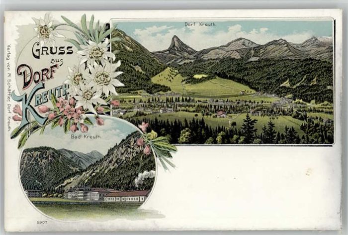 Kreuth Tegernsee  ungelaufen ca. 1900