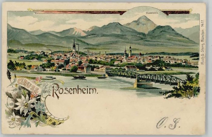 Rosenheim Bayern Rosenheim Oberbayern  ungelaufen ca. 19