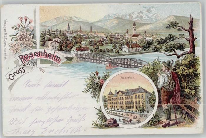 Rosenheim Bayern Rosenheim Oberbayern Kaiserbad Feldpost
