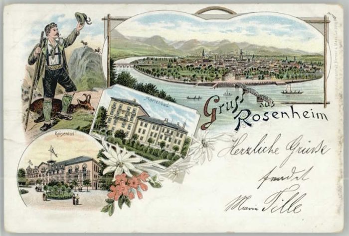Rosenheim Bayern Rosenheim Oberbayern Kaiserbad Marienba