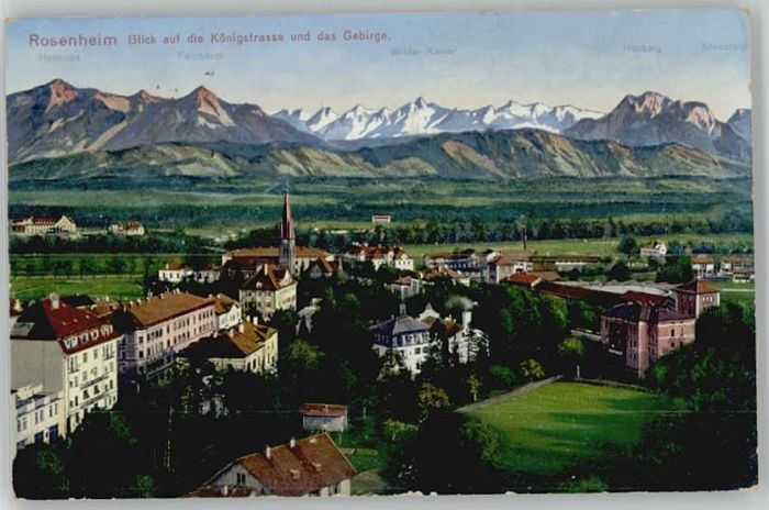 Rosenheim Bayern Rosenheim Oberbayern Feldpost x 1917