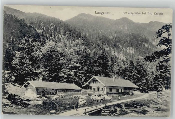 Kreuth Tegernsee Langenau Schwaiger Alm ungelaufen ca. 1