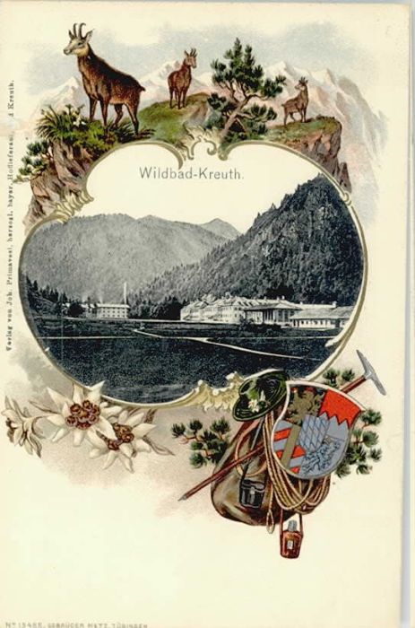 Kreuth Tegernsee Wildbad ungelaufen ca. 1900