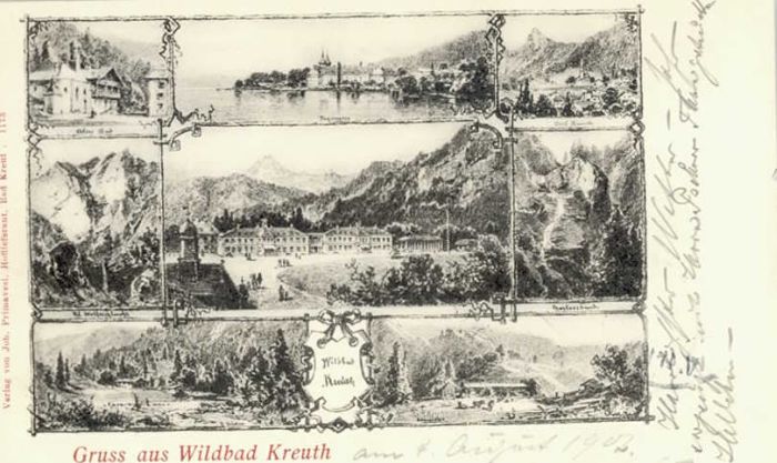 Kreuth Tegernsee Wildbad x 1902