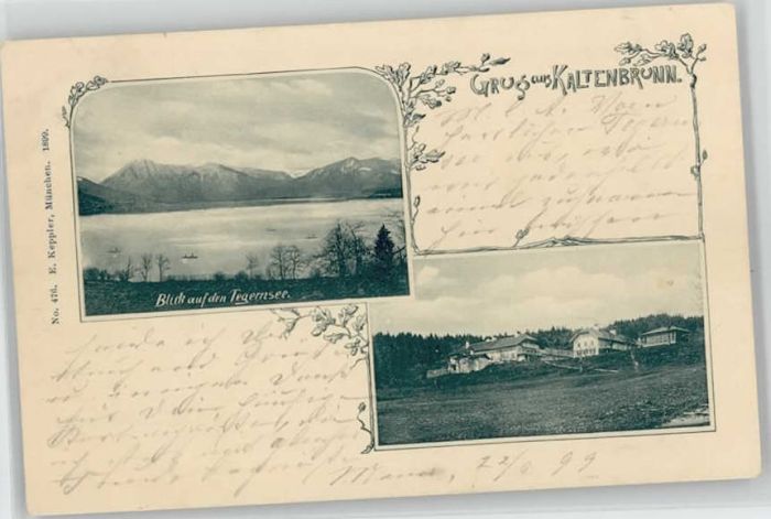 Kaltenbrunn Tegernsee  x 1899