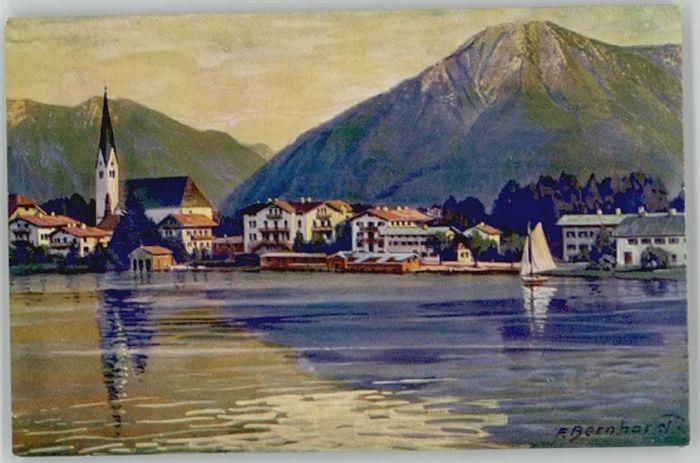 Rottach-Egern KünstlerF. Bernhard ungelaufen ca. 1920