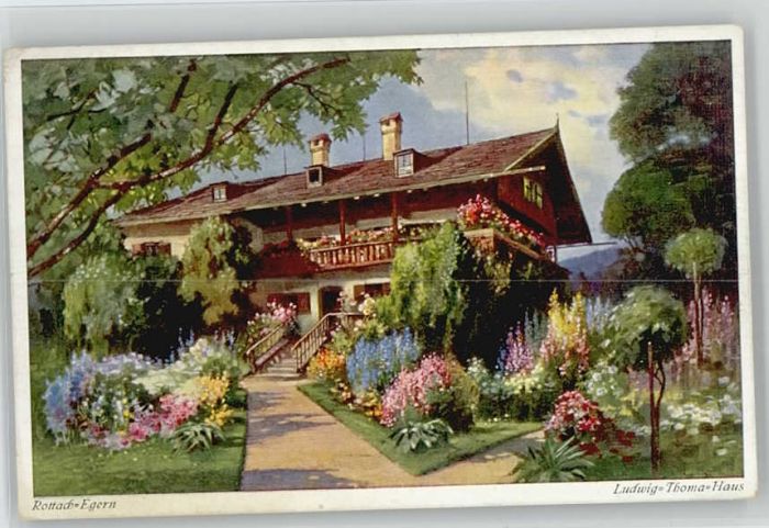 Rottach-Egern Ludwig Thoma Haus ungelaufen ca. 1920