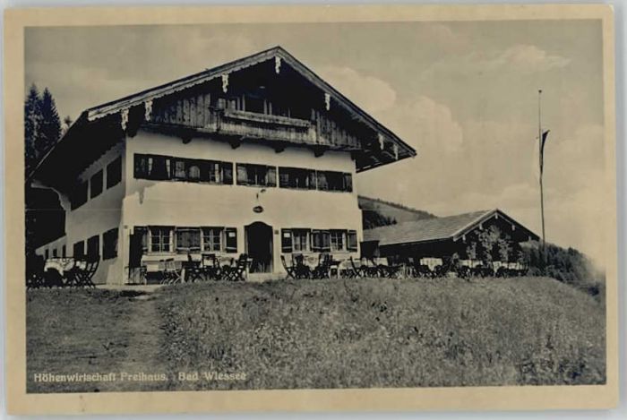 Bad Wiessee Wirtschaft Freihaus ungelaufen ca. 1920