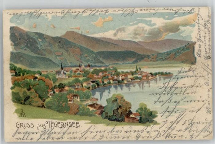 Tegernsee Künstlerkarte x 1900