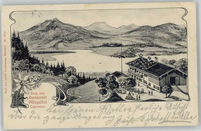 Tegernsee Restaurant Pfliegelhof x 1904