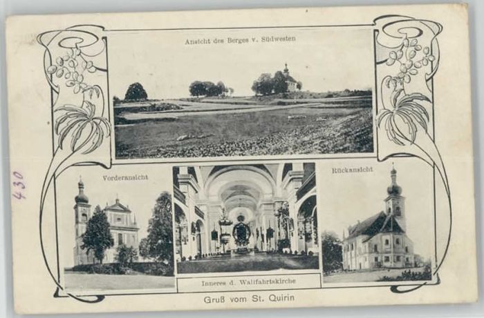 Puechersreuth Wallfahrtskirche St. Quirin x 1910