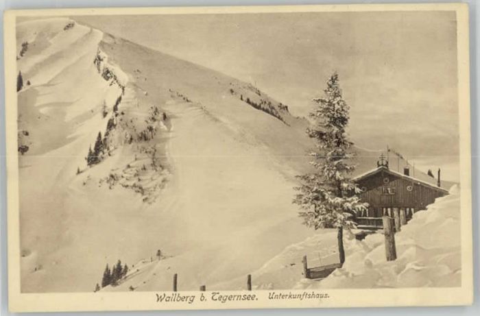 Tegernsee Bayern Wallberg Unterkunftshaus ungelaufen ca. 1920