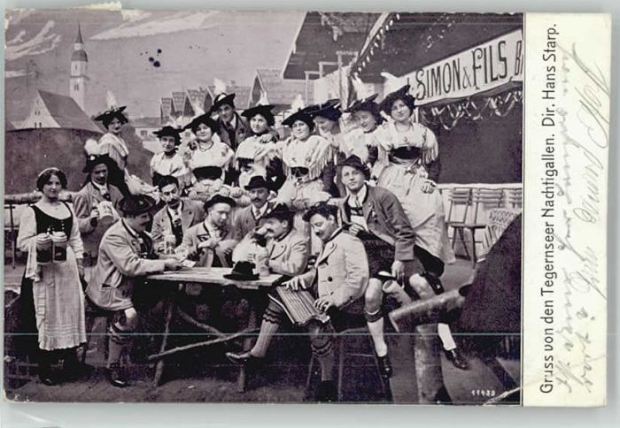 Tegernsee Bayern Nachtigallen x 1910