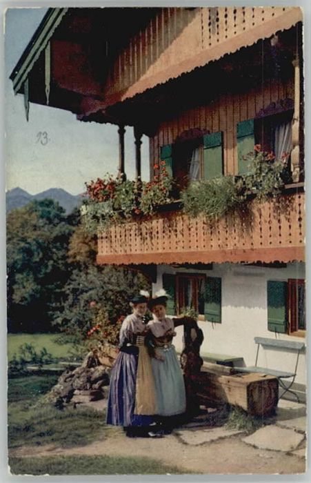 Tegernsee Bayern Tracht x 1915