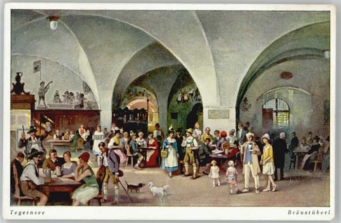 Tegernsee Bayern Braeustueberl ungelaufen ca. 1920