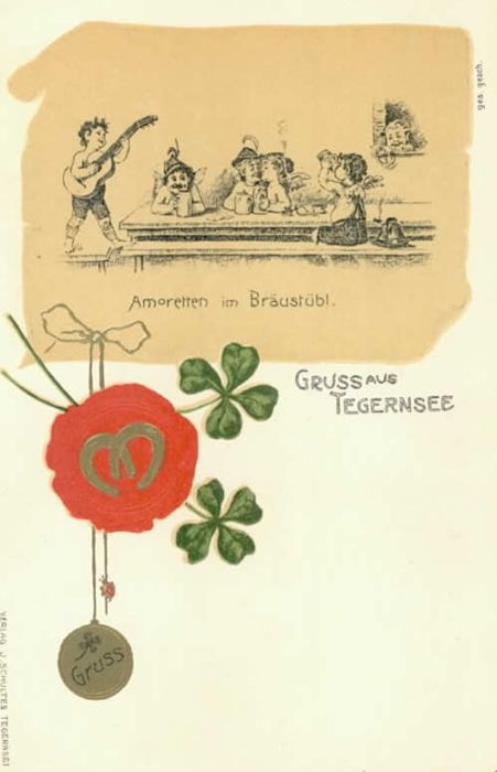 Tegernsee Bayern Braeustuebl ungelaufen ca. 1900