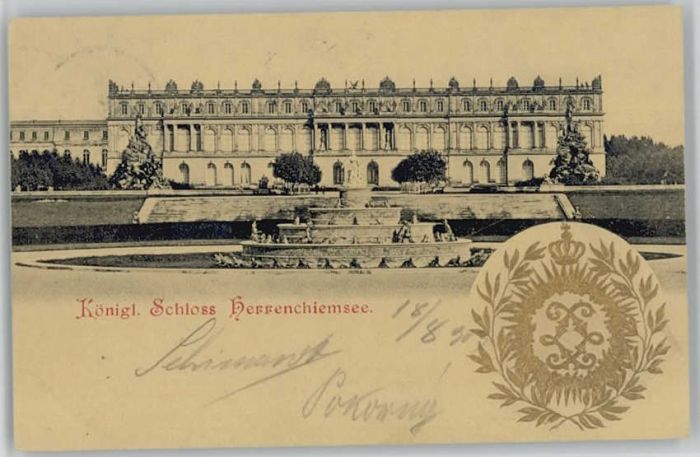 Chiemsee Bayern Herrenchiemsee x 1900