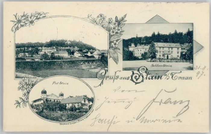Prien Chiemsee Schloss Stain x 1906