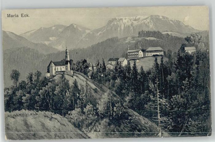 Prien Chiemsee Maria Eck ungelaufen ca. 1910