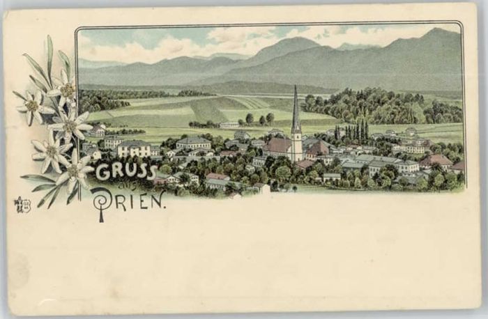 Prien Chiemsee  ungelaufen ca. 1900