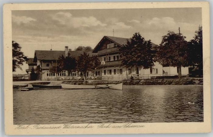 Prien Chiemsee Stock Hotel Restaurant Westernacher ung