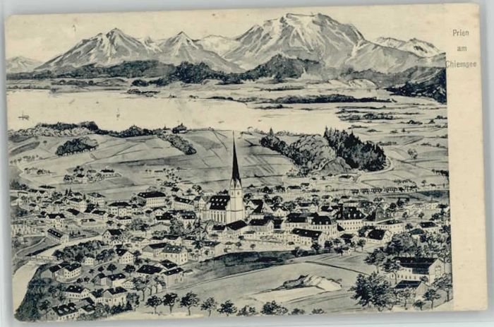 Prien Chiemsee  ungelaufen ca. 1920