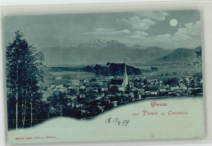 Prien Chiemsee  ungelaufen ca. 1900