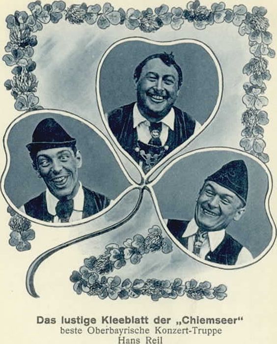 Chiemsee Bayern Konzert Truppe Hans Reil ungelaufen ca. 1920