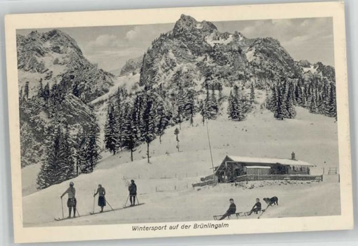 Prien Chiemsee [Verlag Durner] Brünlingalm ungelaufen