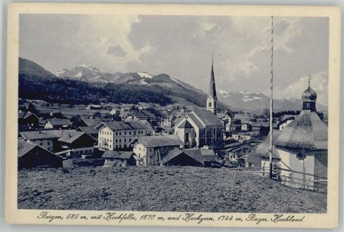 Bergen Chiemgau ungelaufen ca. 1920