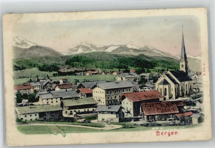 Bergen Chiemgau Bergen Oberbayern [Stempelabschlag] Rel