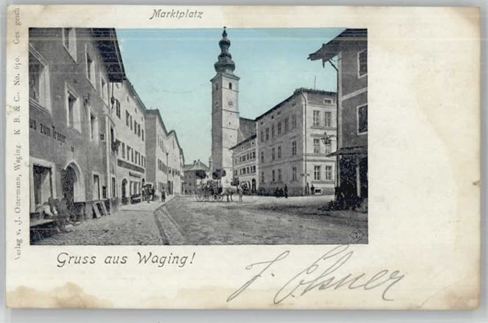 Waging See Marktplatz x 1900