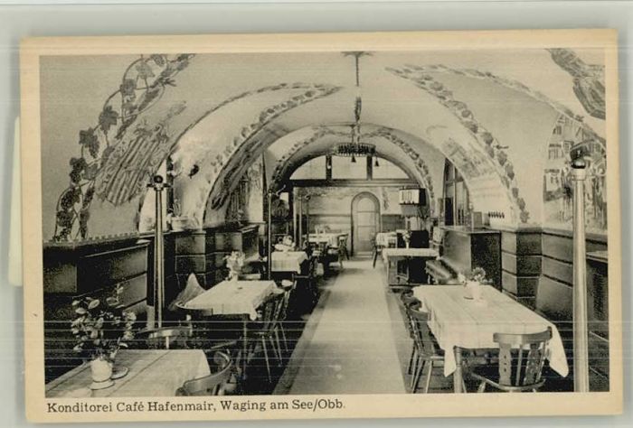 Waging See Cafe Konditorei Hafenmair ungelaufen ca