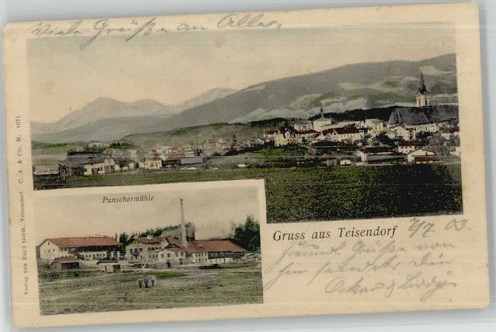Teisendorf Oberbayern Teisendorf Punschermühle x 1903