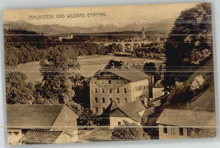 Traunstein Oberbayern Traunstein Wildbad Empfing ungelaufen c