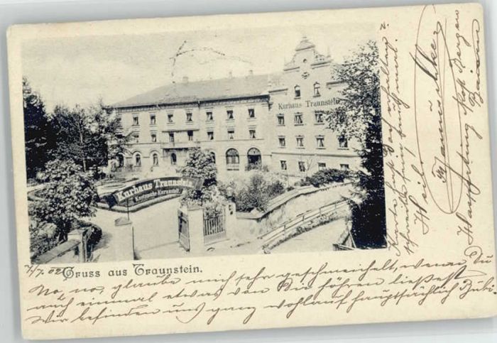 Traunstein Oberbayern Traunstein Kurhaus x 1902