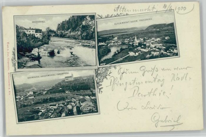 Altenmarkt Alz Wasserfall Baumburg Traunthal x 1900