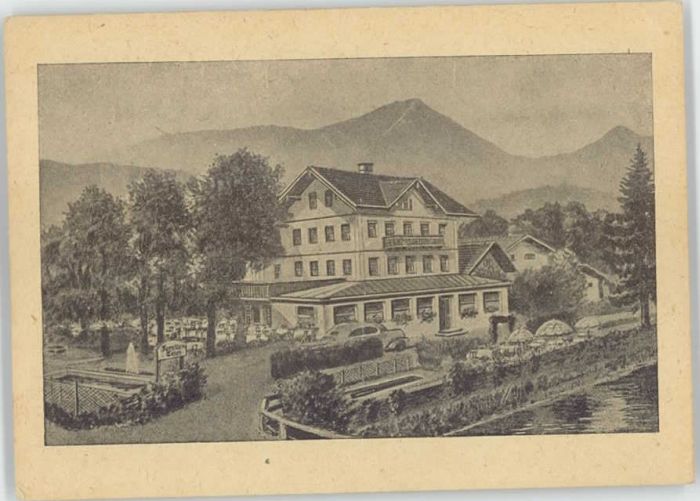 Siegsdorf Gasthof Cafe Forelle ungelaufen ca. 192