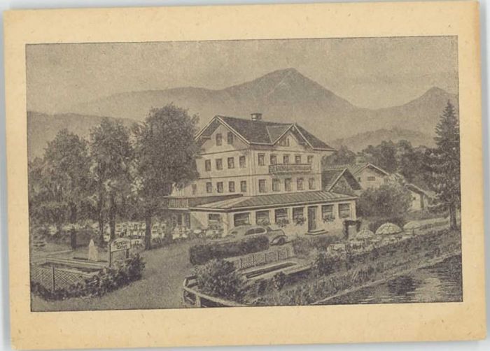 Siegsdorf Gasthof Cafe Forelle ungelaufen ca. 192