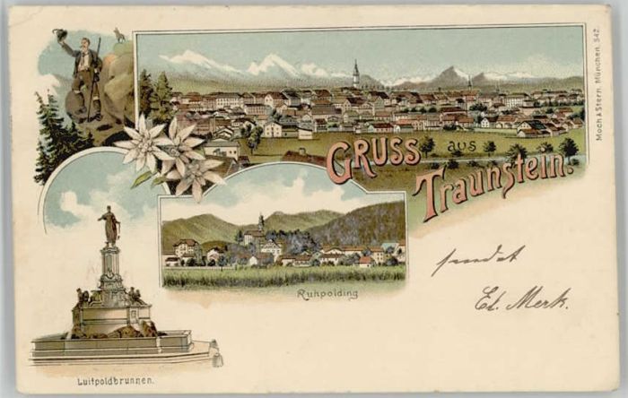 Traunstein Oberbayern Traunstein Ruhpolding x 1900