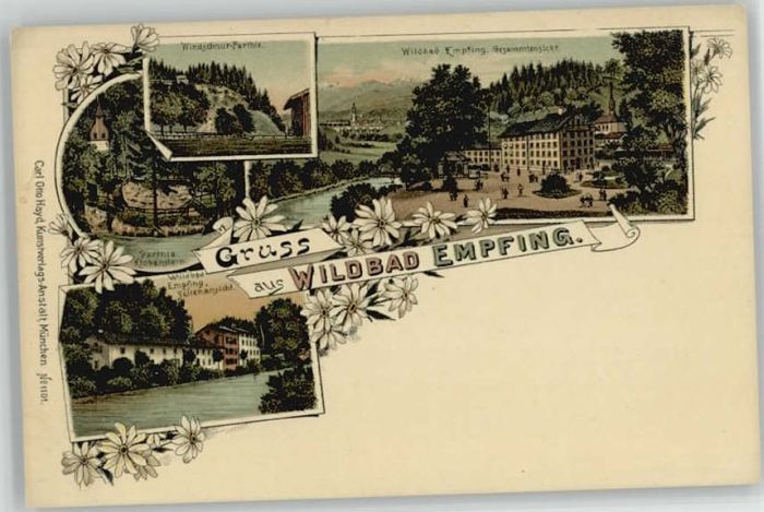 Traunstein Oberbayern Traunstein Wildbad Empfing ungelaufen c