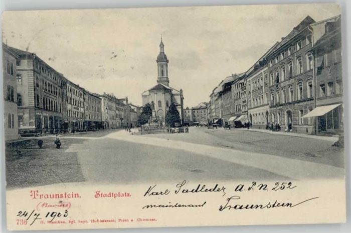 Traunstein Oberbayern Traunstein Stadtplatz x 1903