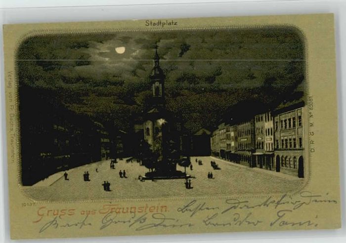 Traunstein Oberbayern Traunstein Stadtplatz x 1898