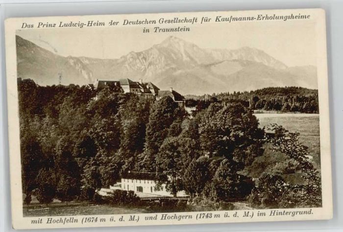Traunstein Oberbayern Traunstein Erholungsheim x 1914